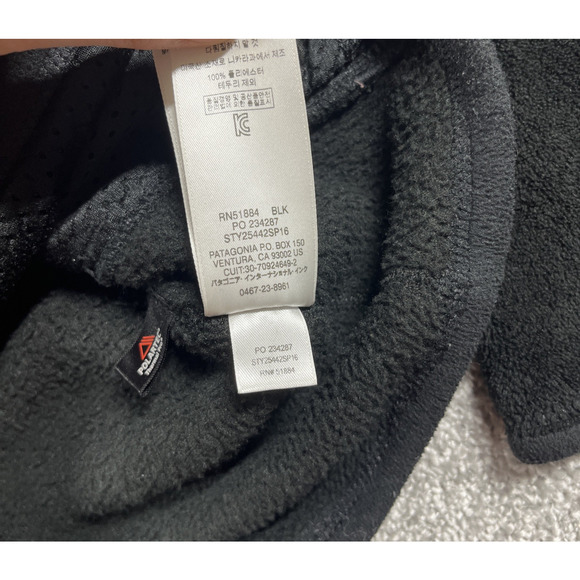 Patagonia Re Tool Snap T Pullover Womens Extra Small Polartec Fleece Soft Black - Picture 8 of 14